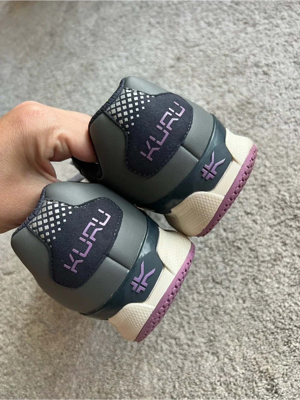 Kuru Quantum 2.0 Women’s Size 10 Wide Gray Purple Slate Running Shoes Sneakers